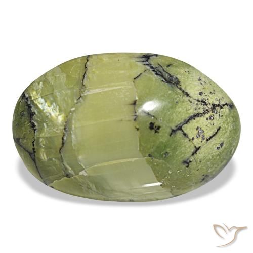 Opale naturale verde da 10,18 ct, taglio ovale, opaco
