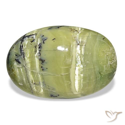Opale naturale verde da 7,08 ct, taglio ovale, opaco