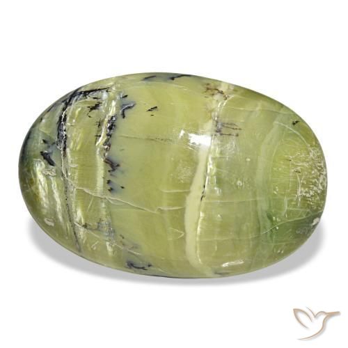 Opale naturale verde da 7,08 ct, taglio ovale, opaco