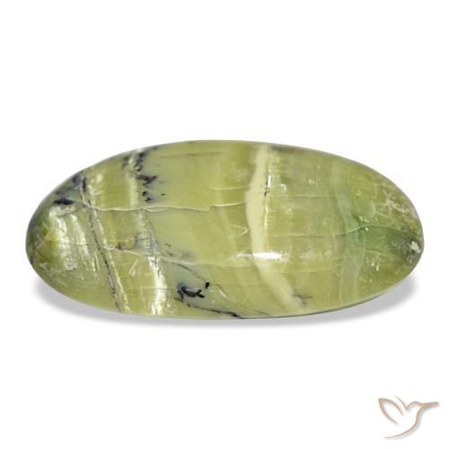 Opale naturale verde da 7,08 ct, taglio ovale, opaco