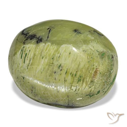 Opale naturale verde da 8,06 ct, taglio ovale, opaco