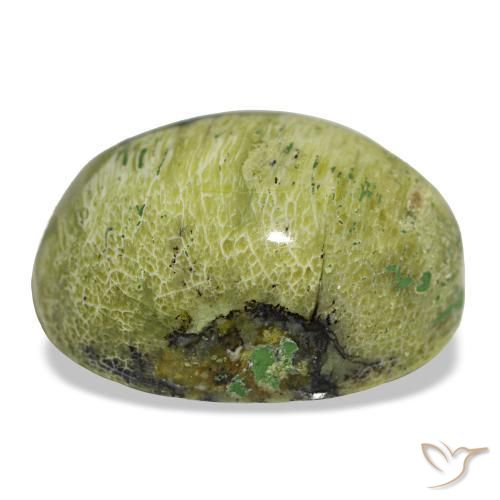Opale naturale verde da 8,06 ct, taglio ovale, opaco