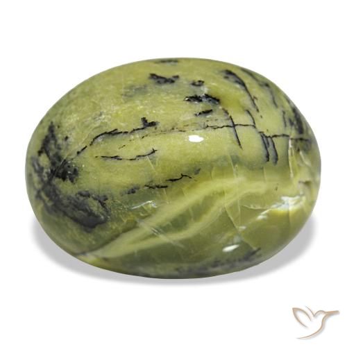 5.74ct verde opale, ovale, opaco