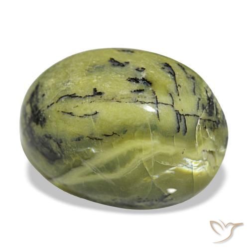 Opale naturale verde da 5,74 ct, taglio ovale, opaco