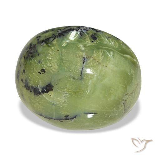 Opale naturale verde da 6,32 ct, taglio ovale, opaco