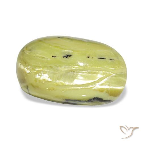Opale naturale verde da 3,73 ct, taglio ovale, opaco