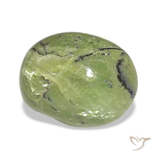 Opale naturale verde da 5,40 ct, taglio ovale, opaco