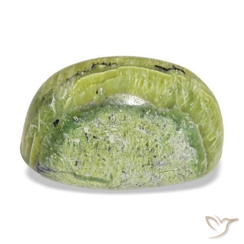Opale naturale verde da 12,02 ct, taglio ovale, opaco