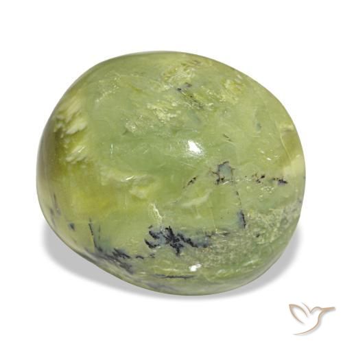 Opale naturale verde da 8,01 ct, taglio ovale, opaco