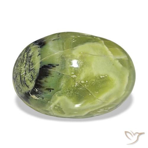 Opale naturale verde da 8,39 ct, taglio ovale, opaco