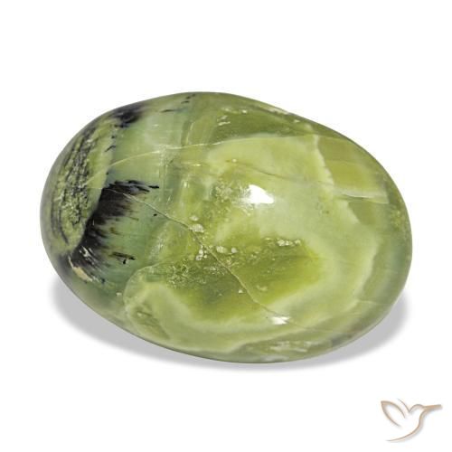 Opale naturale verde da 8,39 ct, taglio ovale, opaco