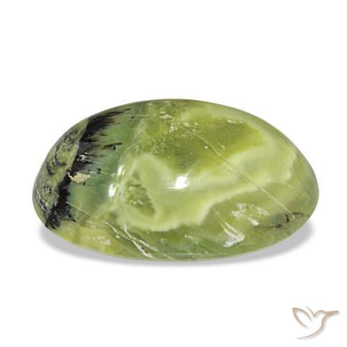 Opale naturale verde da 8,39 ct, taglio ovale, opaco