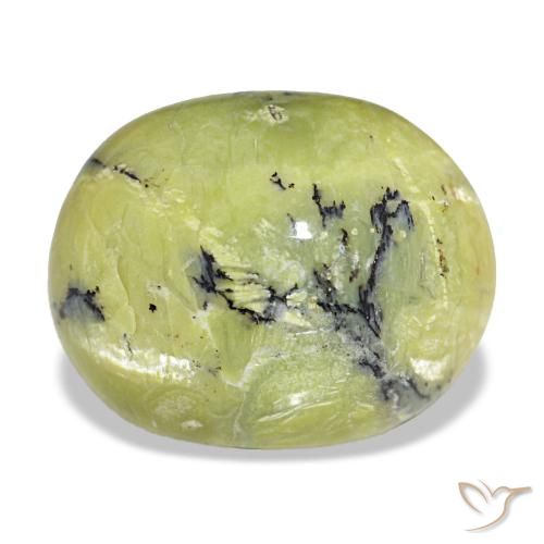 Opale naturale verde da 8,96 ct, taglio ovale, opaco