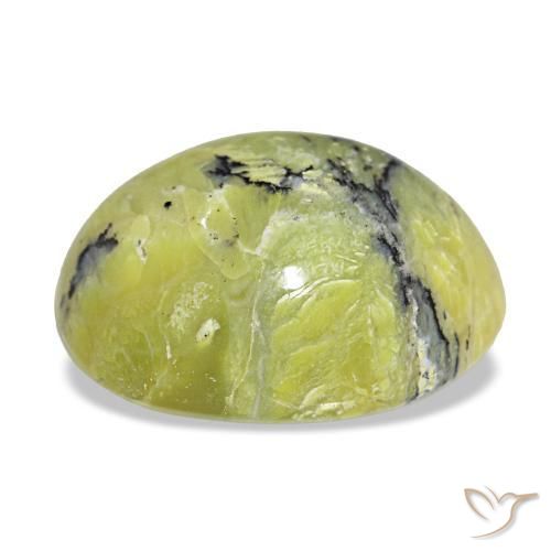 Opale naturale verde da 8,96 ct, taglio ovale, opaco