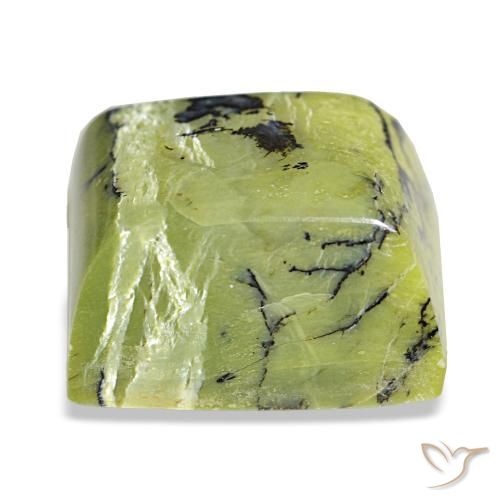 Opale naturale verde da 21,06 ct, baguette, opaco