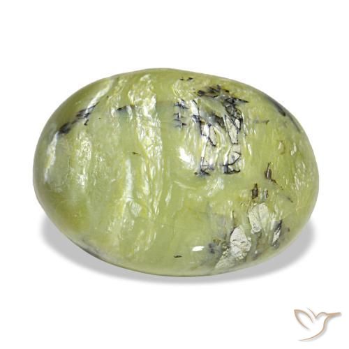 Opale naturale verde da 6,67 ct, taglio ovale, opaco
