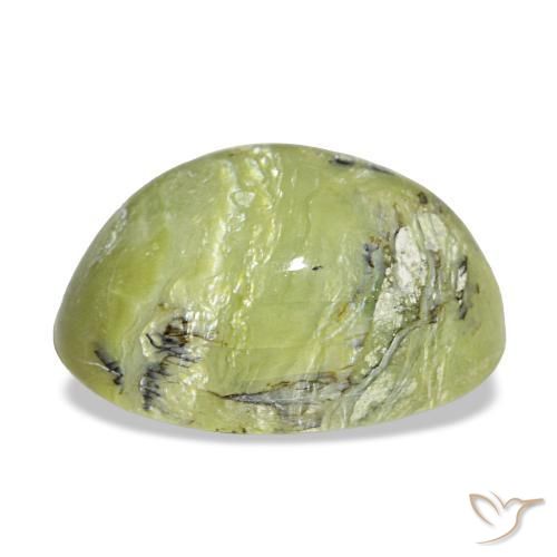 Opale naturale verde da 6,67 ct, taglio ovale, opaco