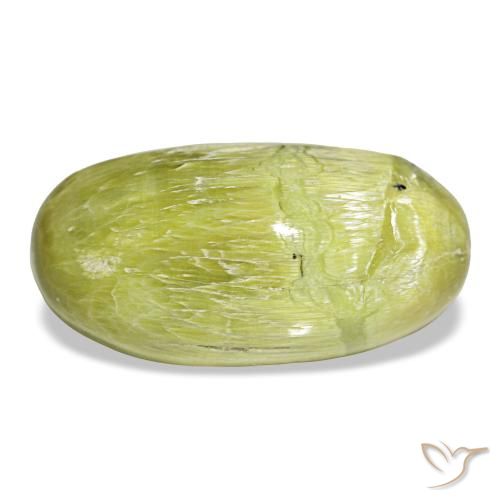 Opale naturale verde da 7,30 ct, taglio ovale, opaco