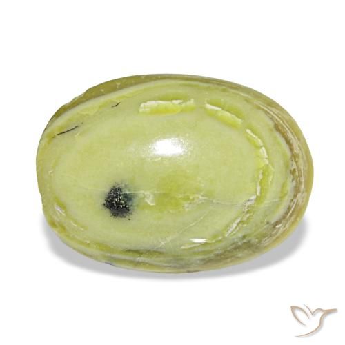 Opale naturale verde da 3,02 ct, taglio ovale, opaco