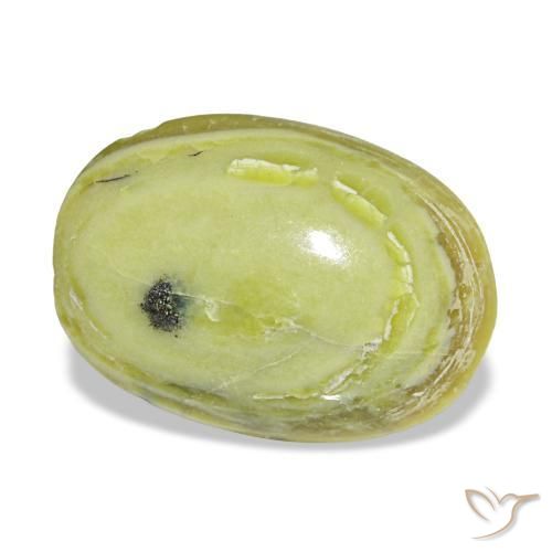 Opale naturale verde da 3,02 ct, taglio ovale, opaco