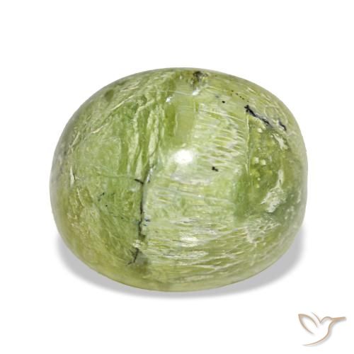 Opale naturale verde da 4,64 ct, taglio ovale, opaco