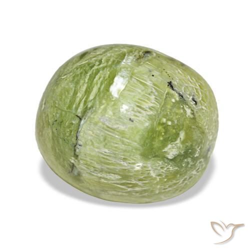 Opale naturale verde da 4,64 ct, taglio ovale, opaco