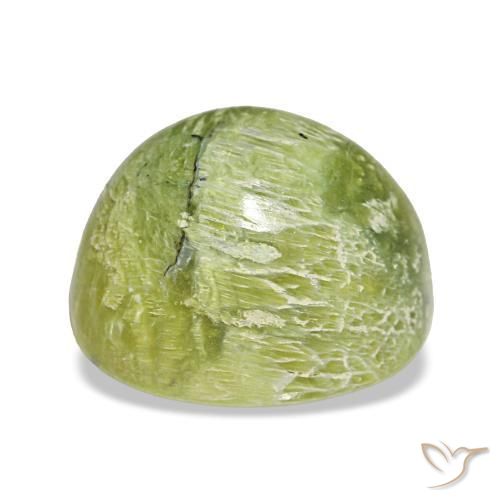 Opale naturale verde da 4,64 ct, taglio ovale, opaco