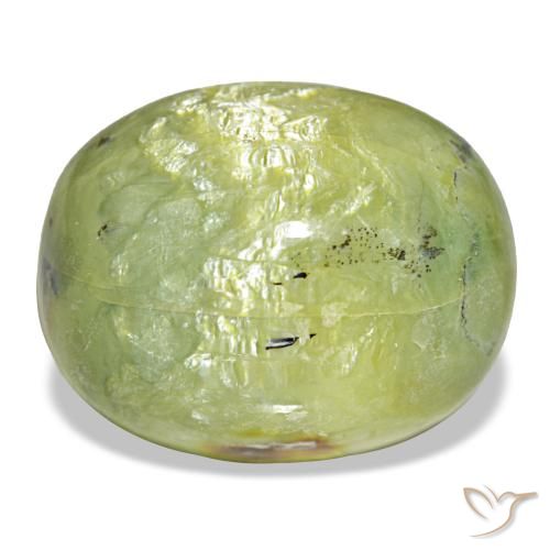 Opale naturale verde da 21,69 ct, taglio ovale, opaco
