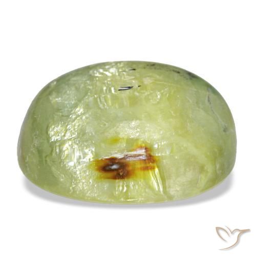 Opale naturale verde da 21,69 ct, taglio ovale, opaco