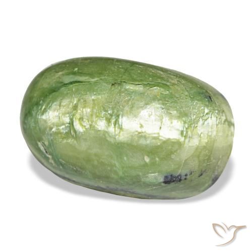 Opale naturale verde da 11,06 ct, taglio ovale, opaco