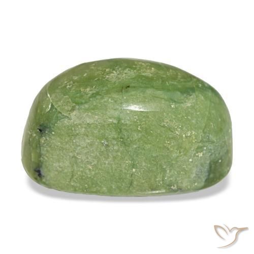 Opale naturale verde da 11,06 ct, taglio ovale, opaco