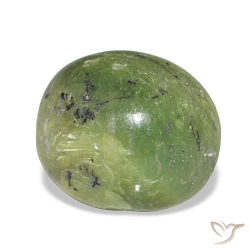 Opale naturale verde da 3,41 ct, taglio ovale, opaco