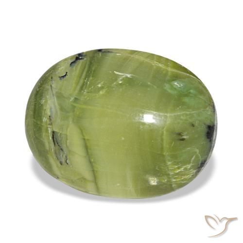 Opale naturale verde da 7,07 ct, taglio ovale, opaco