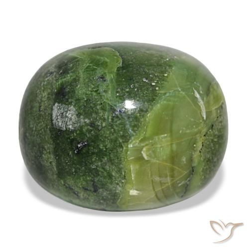 Opale naturale verde da 22,98 ct, taglio a cuscino, opaco