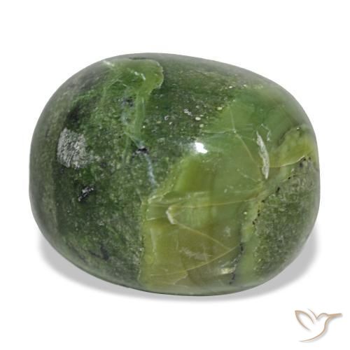 Opale naturale verde da 22,98 ct, taglio a cuscino, opaco