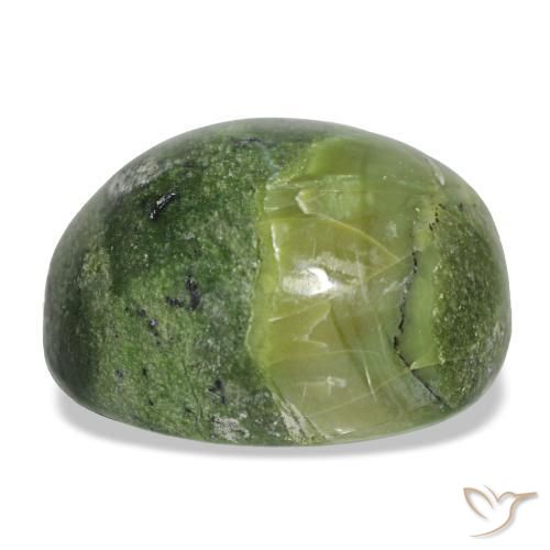 Opale naturale verde da 22,98 ct, taglio a cuscino, opaco