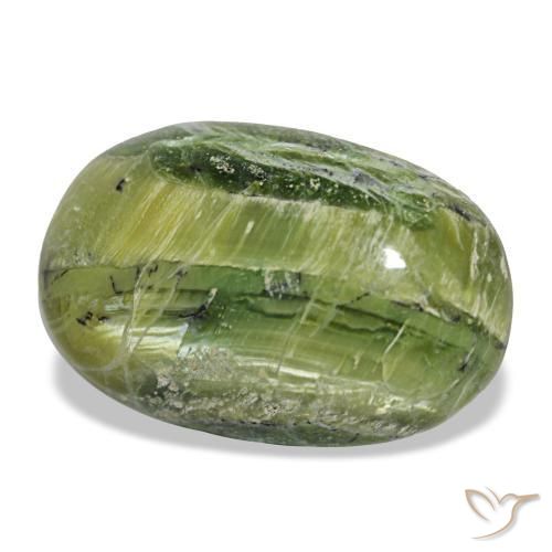 Opale naturale verde da 22,11 ct, taglio ovale, opaco