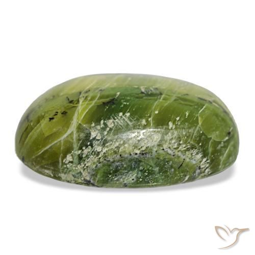 Opale naturale verde da 22,11 ct, taglio ovale, opaco
