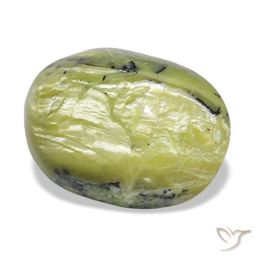 Opale naturale verde da 11,66 ct, taglio ovale, opaco