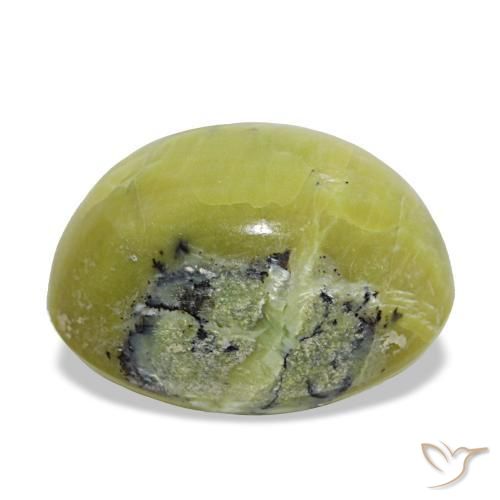 Opale naturale verde da 11,66 ct, taglio ovale, opaco