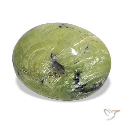 Opale naturale verde da 7,25 ct, taglio ovale, opaco