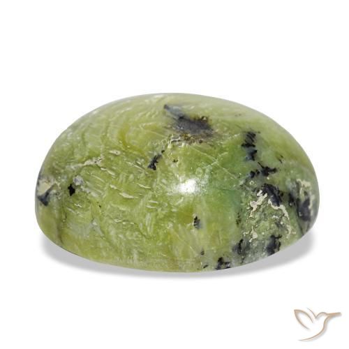 Opale naturale verde da 7,25 ct, taglio ovale, opaco