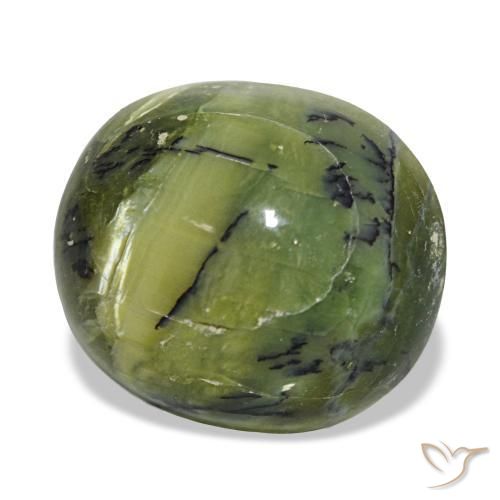 Opale naturale verde da 9,32 ct, taglio ovale, opaco