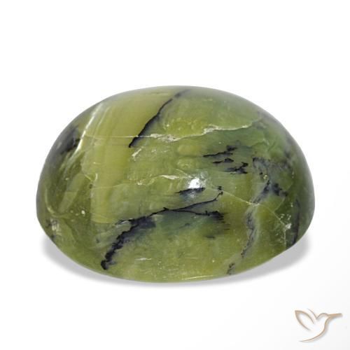 Opale naturale verde da 9,32 ct, taglio ovale, opaco