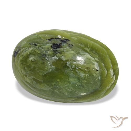 Opale naturale verde da 8,71 ct, taglio ovale, opaco