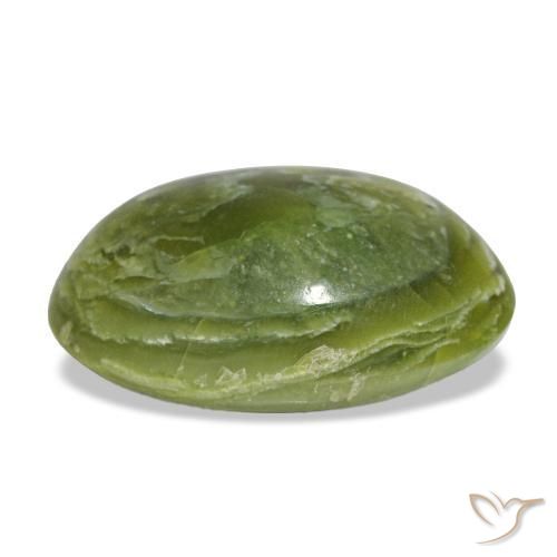 Opale naturale verde da 8,71 ct, taglio ovale, opaco