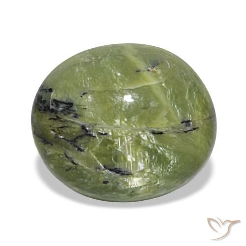 Opale naturale verde da 2,59 ct, taglio ovale, opaco