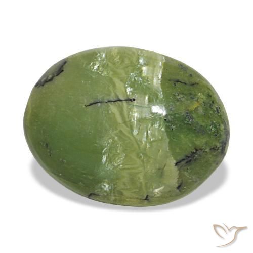 Opale naturale verde da 4,21 ct, taglio ovale, opaco