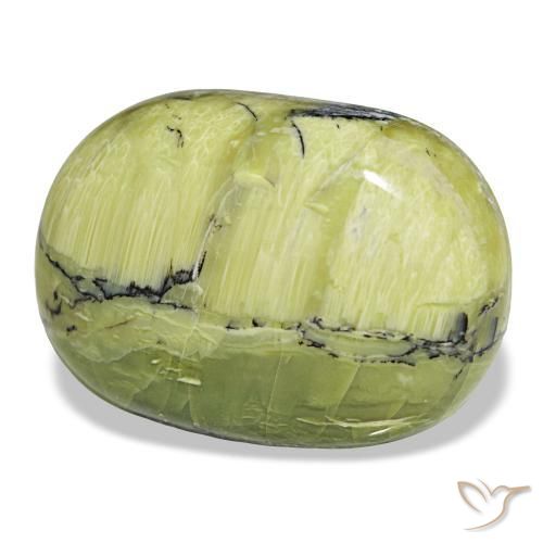 Opale naturale verde da 30,92 ct, taglio a cuscino, opaco