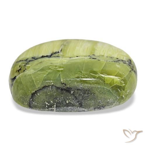 Opale naturale verde da 30,92 ct, taglio a cuscino, opaco